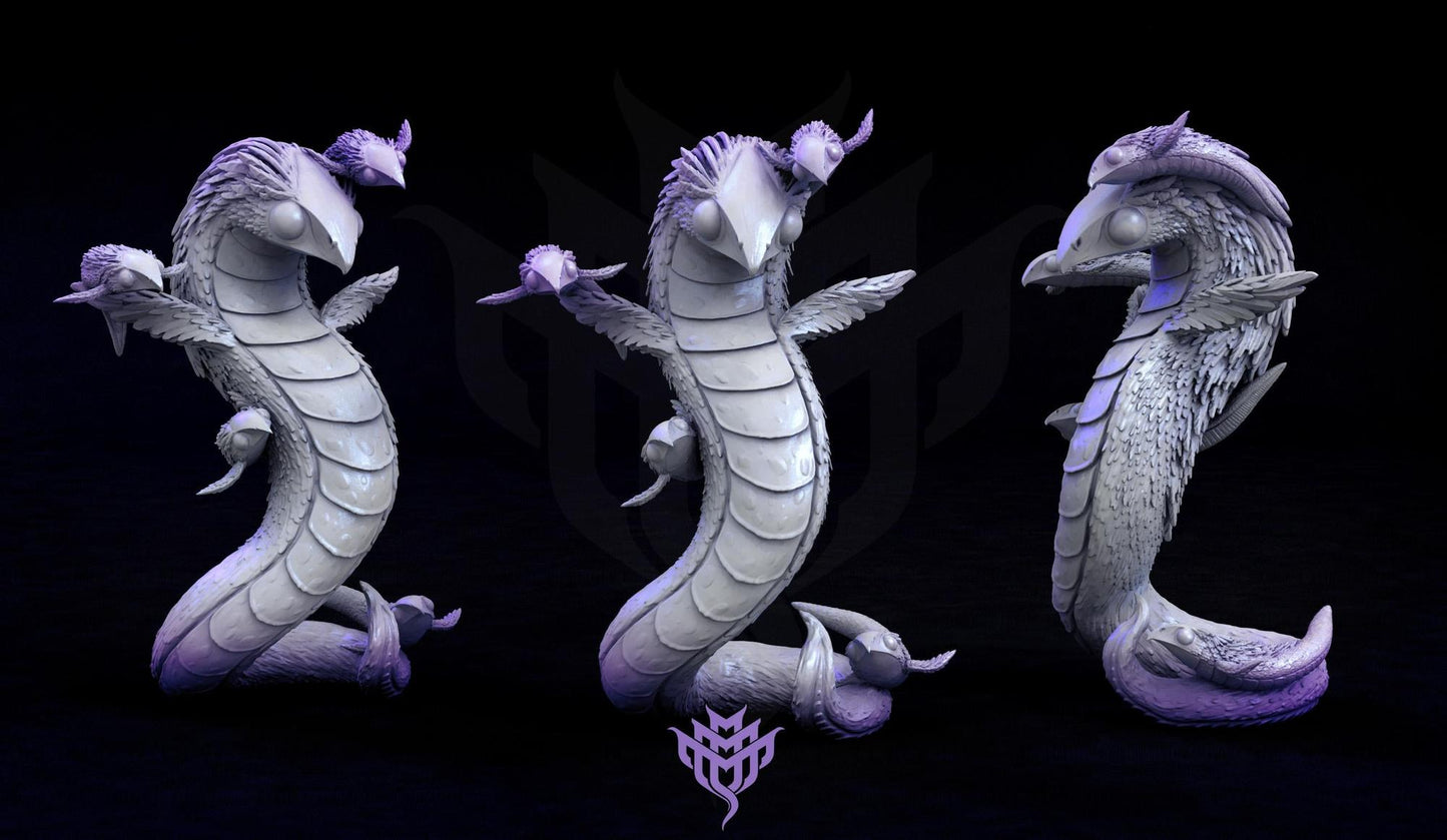 Vulture Wurm, Adorable Nightmares | D&D Tabletop Gaming | Mini Monster Mayhem