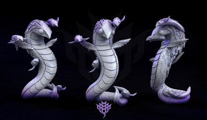 Vulture Wurm, Adorable Nightmares | D&D Tabletop Gaming | Mini Monster Mayhem