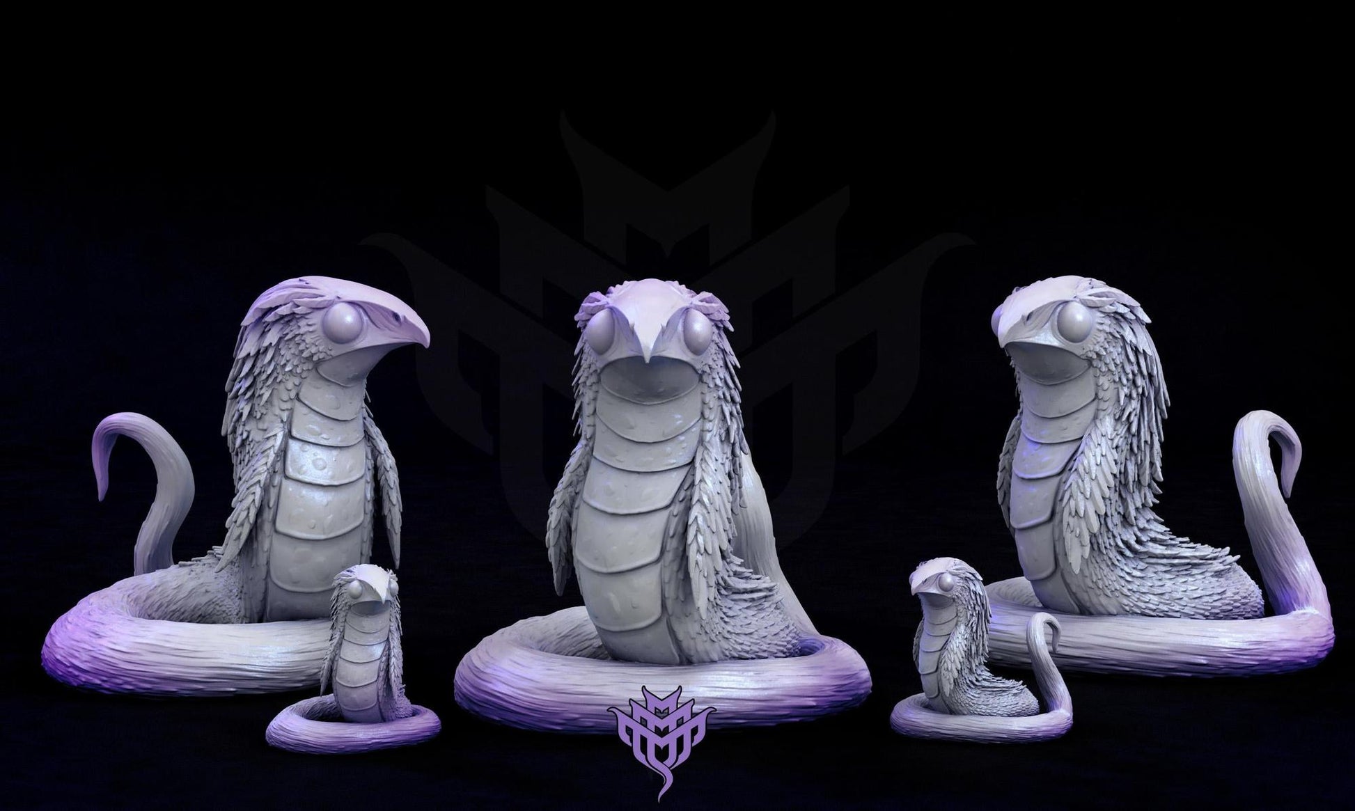 Vulture Wurm, Adorable Nightmares | D&D Tabletop Gaming | Mini Monster Mayhem