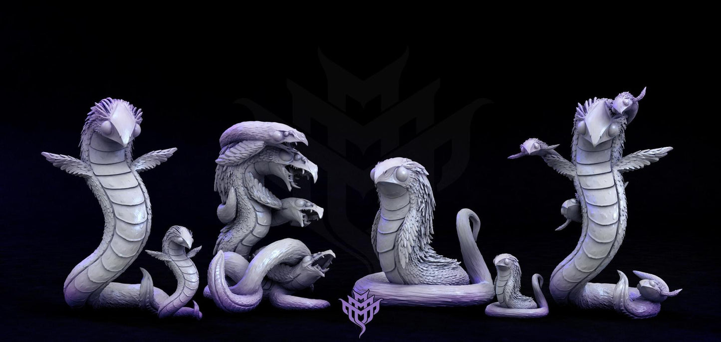 Vulture Wurm, Adorable Nightmares | D&D Tabletop Gaming | Mini Monster Mayhem