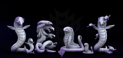 Vulture Wurm, Adorable Nightmares | D&D Tabletop Gaming | Mini Monster Mayhem