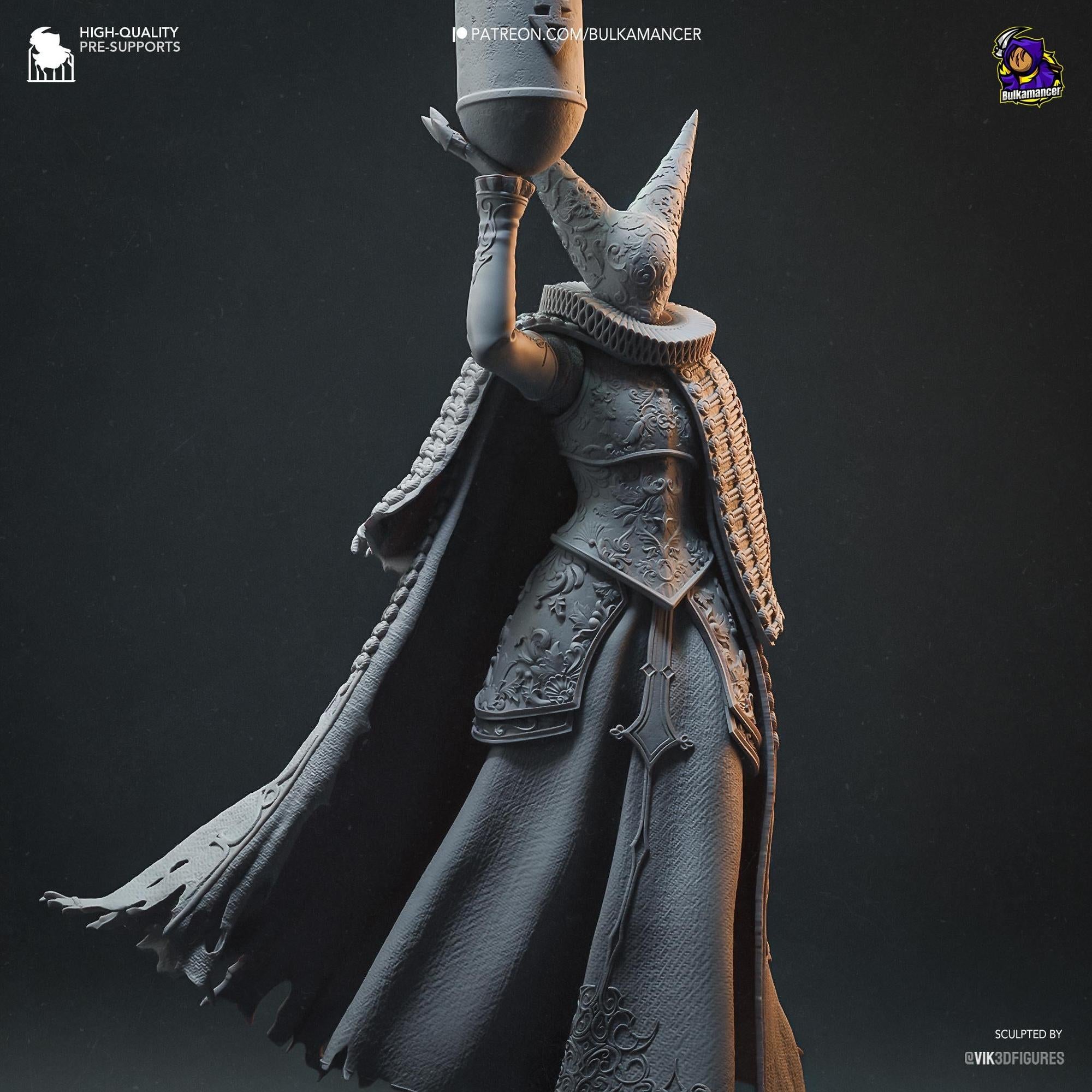 【未塗装】 The Artillery Witch 1/8 レジンガレージキット Artillery Witch, Trench Crusade | Resin Garage Kit | Tattles Told 3D