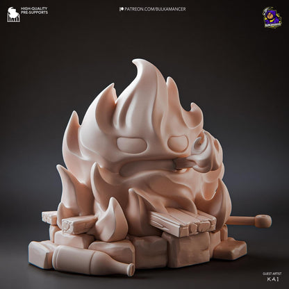 Domestic Fire Demon | Resin Garage Kit Sculpture Anime Video Game Fan Art Statue | Bulkamancer Sculpts