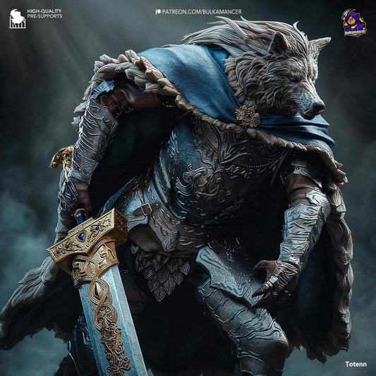 Half-Wolf Shadow | Resin Garage Kit Sculpture Anime Video Game Fan Art Statue | Bulkamancer Sculpts