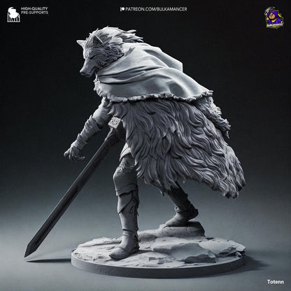 Half-Wolf Shadow | Resin Garage Kit Sculpture Anime Video Game Fan Art Statue | Bulkamancer Sculpts