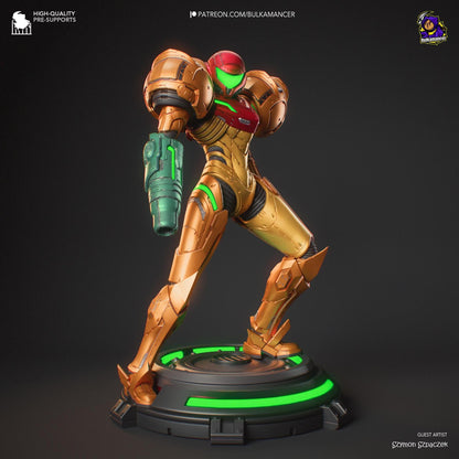 Intergalactic Bounty Hunter | Resin Garage Kit Sculpture Anime Video Game Fan Art Statue | Bulkamancer Sculpts