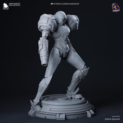 Intergalactic Bounty Hunter | Resin Garage Kit Sculpture Anime Video Game Fan Art Statue | Bulkamancer Sculpts