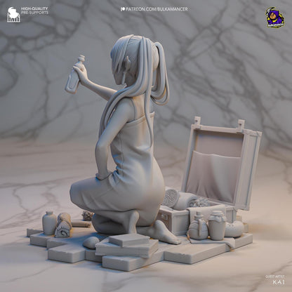 Keeper of Memories | Resin Garage Kit Sculpture Anime Video Game Fan Art Statue | Bulkamancer Sculpts