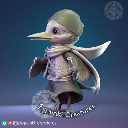 Hornero Bird | Tabletop or Display Scale | D&D Humblewood TTRPG Miniature | Pepunki Creatures