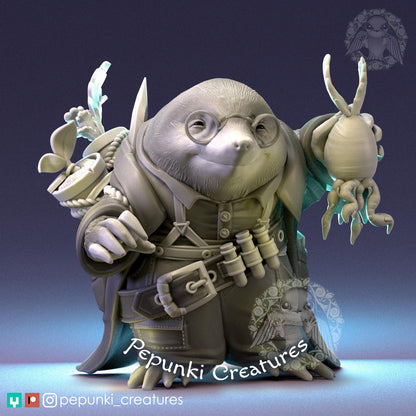 Mole Farmer | Tabletop or Display Scale | D&D Humblewood Redwall TTRPG Miniature | Pepunki Creatures