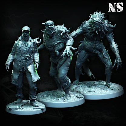 Father Dagon and Deep Ones Collection | Lovecraft, Elder God | D&D Cosmic Horror Fantasy | NS Miniatures
