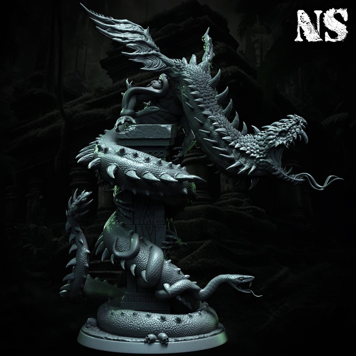 Yig, Father of Serpents | Lovecraft, Elder God | D&D Cosmic Horror Fantasy | NS Miniatures