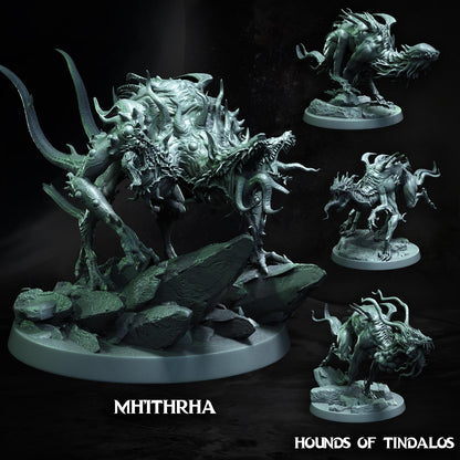 Mh'ithrha, the Arch-Lord and the Hounds of Tindalos Collection | Lovecraft, Elder God | D&D Cosmic Horror Fantasy | NS Miniatures