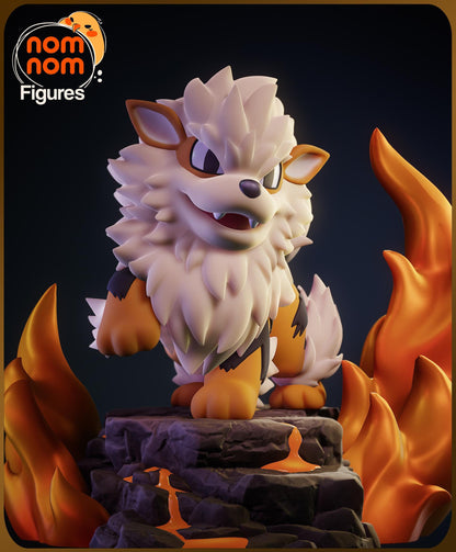 Chibi Fire Doggo | Resin Garage Kit Anime Game Fan Art | Nomnom Figures