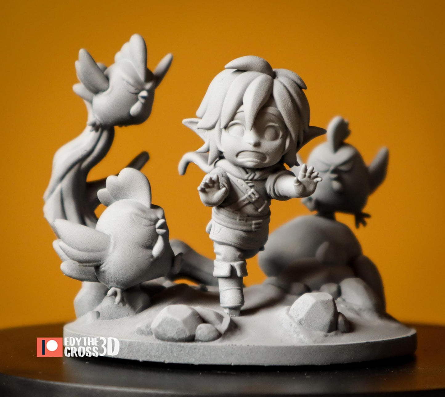 Chibi Chicken Hero | Resin Garage Kit Figure Game Fan Art | Nomnom Figures