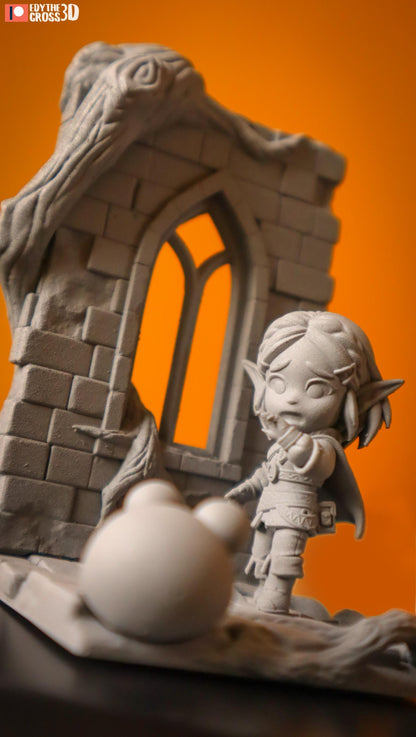 Chibi Jelly Princess | Resin Garage Kit Figure Game Fan Art | Nomnom Figures