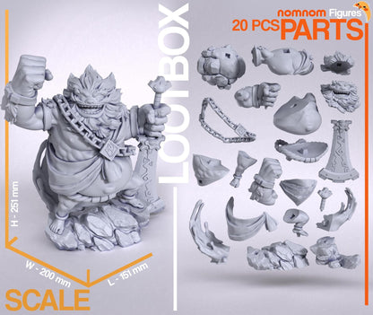 Hero of Stone | Resin Garage Kit Figure Game Fan Art | Nomnom Figures