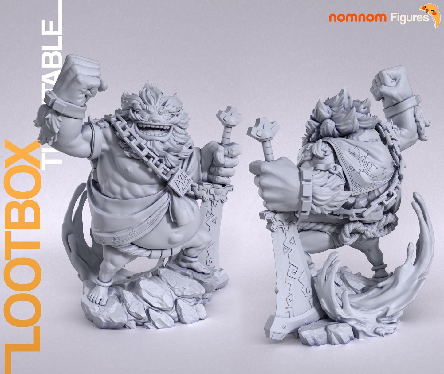 Hero of Stone | Resin Garage Kit Figure Game Fan Art | Nomnom Figures