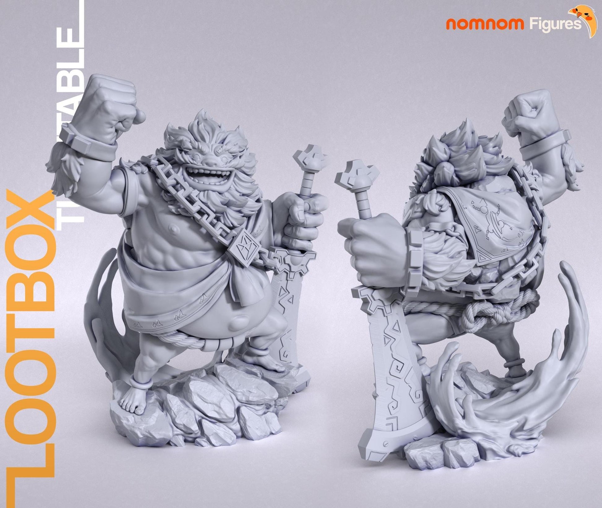 Hero of Stone | Resin Garage Kit Figure Game Fan Art | Nomnom Figures