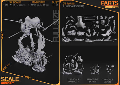 Fearsome General | Resin Garage Kit Figure Show Fan Art | Nomnom Figures