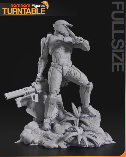 Master Soldier Chief | Resin Garage Kit Figure Game Fan Art | Nomnom Figures
