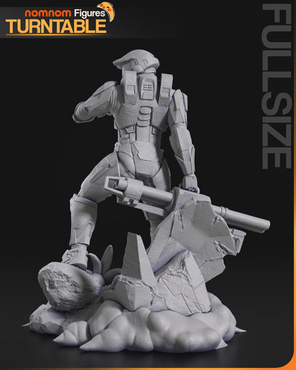 Master Soldier Chief | Resin Garage Kit Figure Game Fan Art | Nomnom Figures