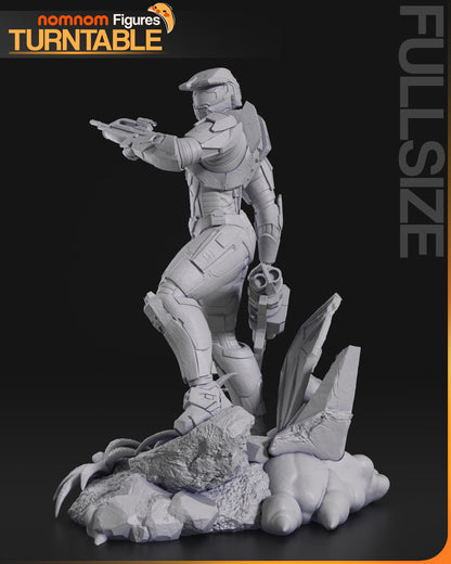 Master Soldier Chief | Resin Garage Kit Figure Game Fan Art | Nomnom Figures