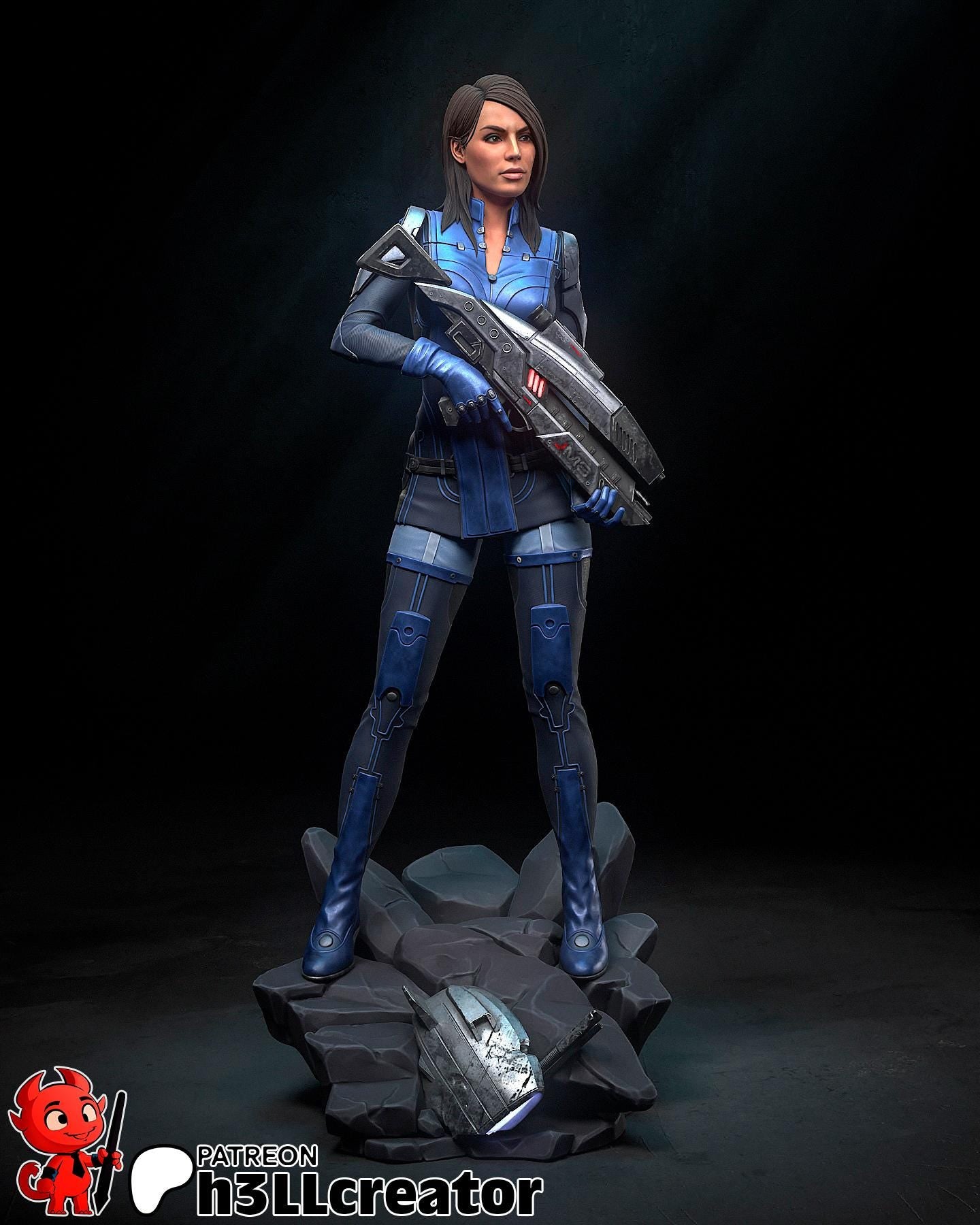 1:12 Gunnery Chief | Resin Garage Kit Figure Game Fan Art | h3LL creator