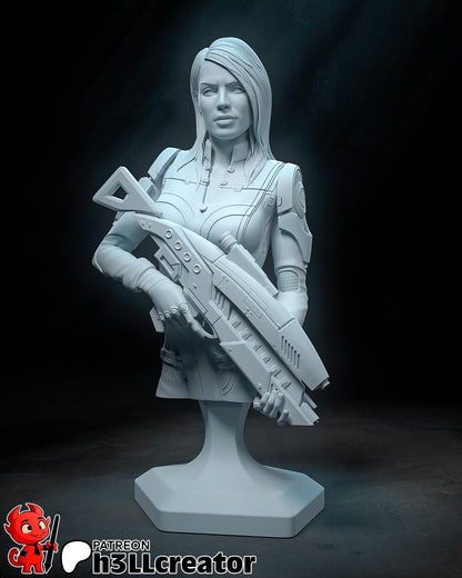 1:12 Gunnery Chief | Resin Garage Kit Figure Game Fan Art | h3LL creator