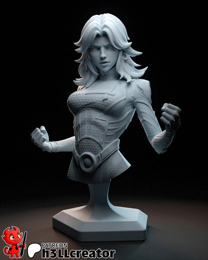 1:12 Invisible Heroine | Resin Garage Kit Figure Game Comic Fan Art | h3LL creator