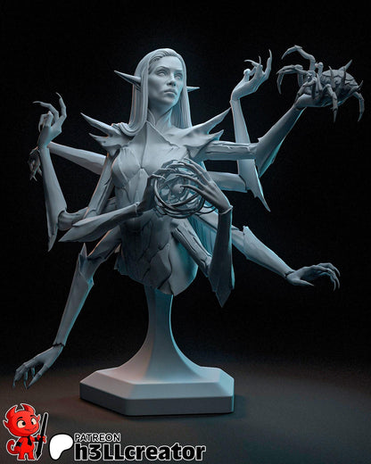1:12 Queen of Spiders | Resin Garage Kit Figure Game D&D Fan Art | h3LL creator