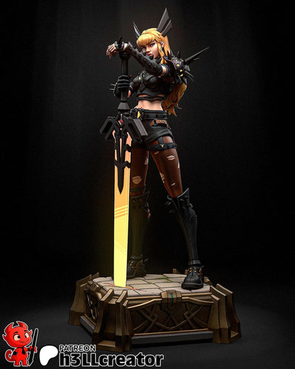 1:12 Soulsword Wielder | Resin Garage Kit Figure Game Comic Fan Art | h3LL creator