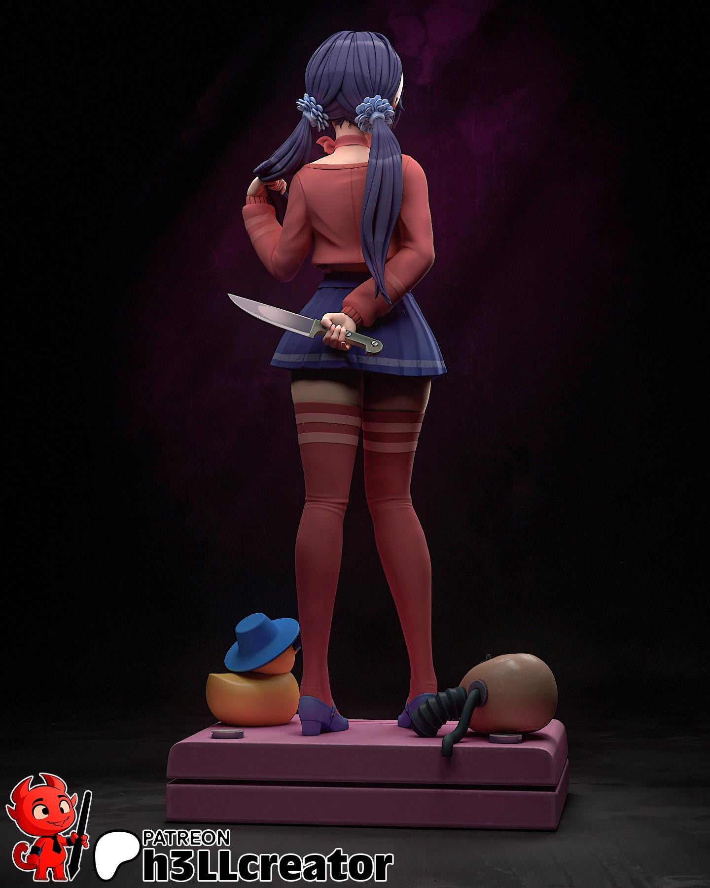 1:12 Crazy Mita | Resin Garage Kit Figure Game Fan Art | h3LL creator