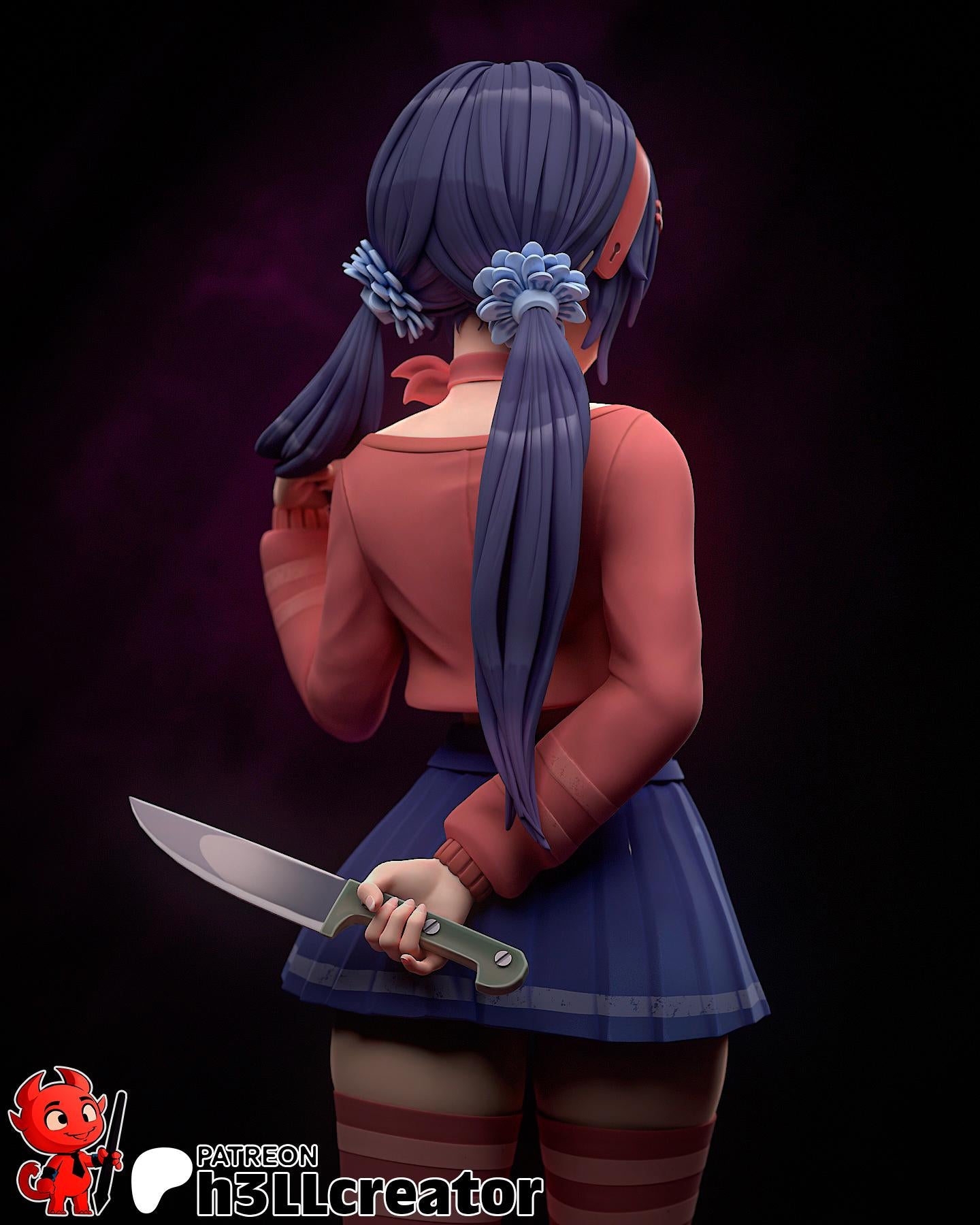 1:12 Crazy Mita | Resin Garage Kit Figure Game Fan Art | h3LL creator