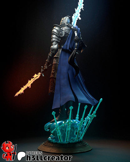 1:12 Twin Moon Knight | Resin Garage Kit Figure Game Fan Art | h3LL creator