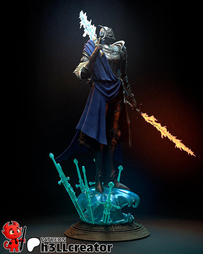 1:12 Twin Moon Knight | Resin Garage Kit Figure Game Fan Art | h3LL creator