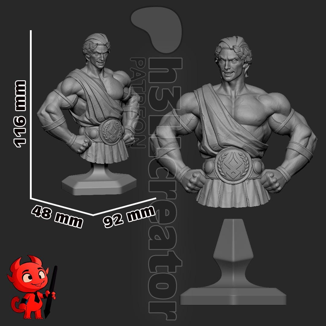 1:12 Hero of Myth | Resin Garage Kit Figure Game Fan Art | h3LL creator
