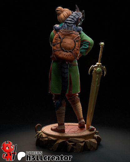 1:12 Writer of Fantasy | Resin Garage Kit Figure Game Fan Art | h3LL creator