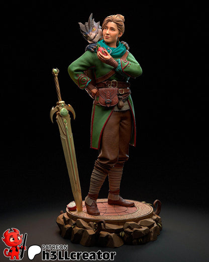 1:12 Writer of Fantasy | Resin Garage Kit Figure Game Fan Art | h3LL creator