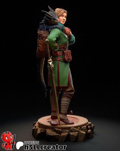 1:12 Writer of Fantasy | Resin Garage Kit Figure Game Fan Art | h3LL creator