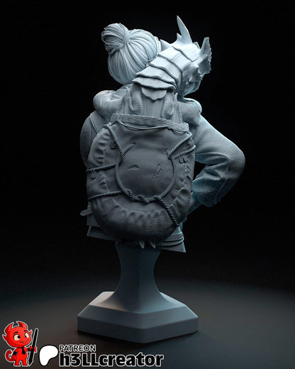 1:12 Writer of Fantasy | Resin Garage Kit Figure Game Fan Art | h3LL creator