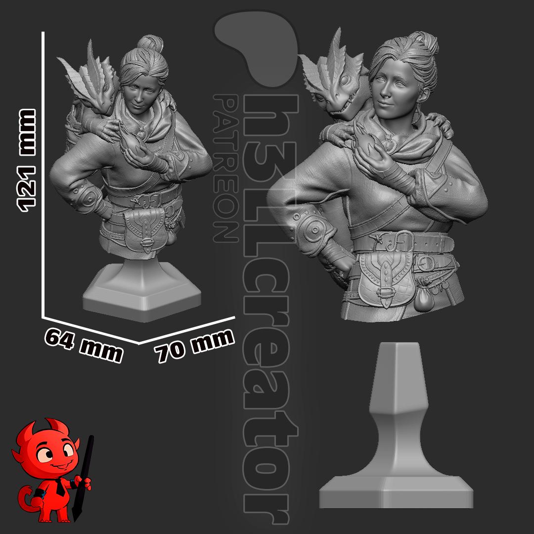 1:12 Writer of Fantasy | Resin Garage Kit Figure Game Fan Art | h3LL creator