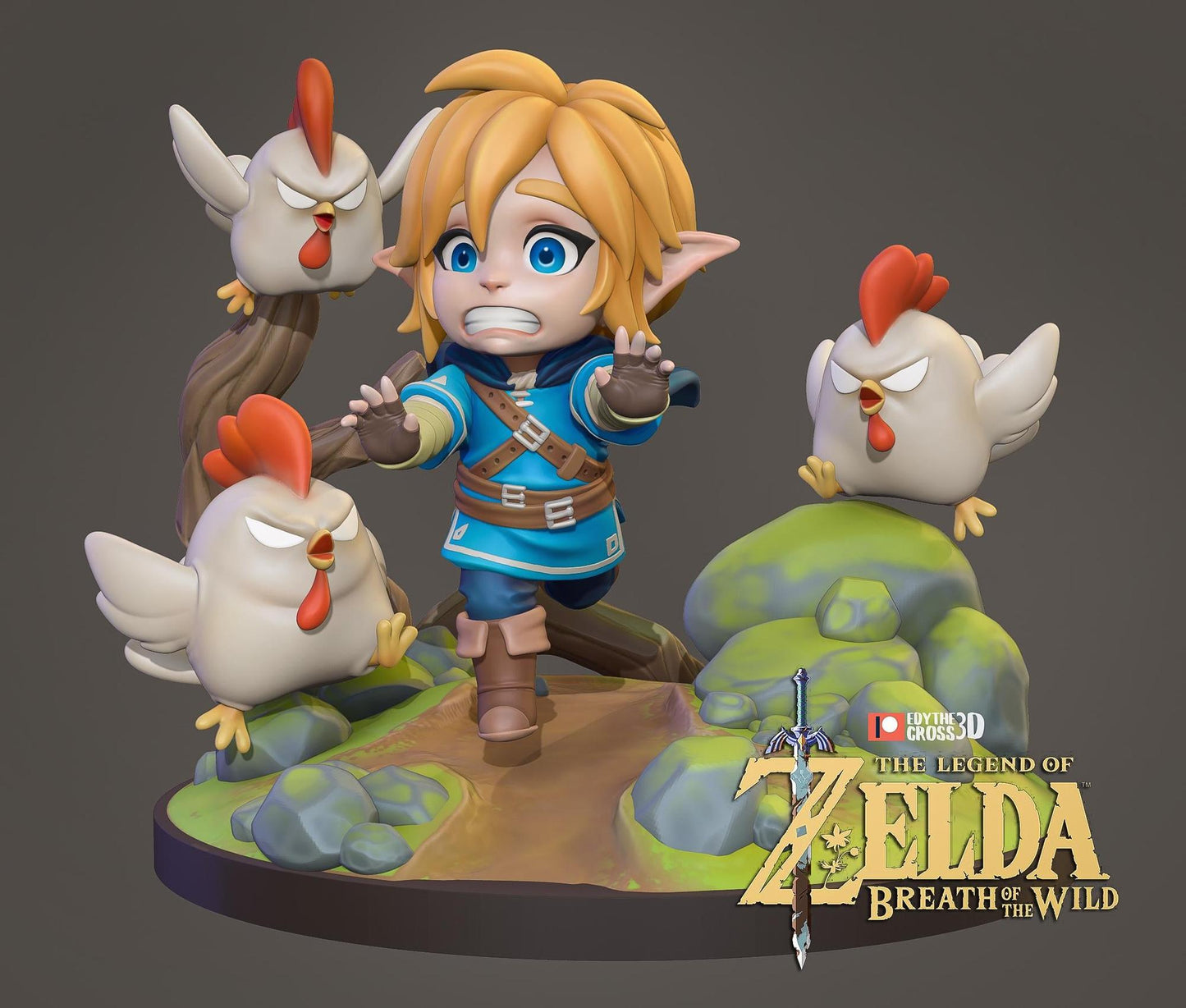Chibi Chicken Hero | Resin Garage Kit Figure Game Fan Art | Nomnom Figures