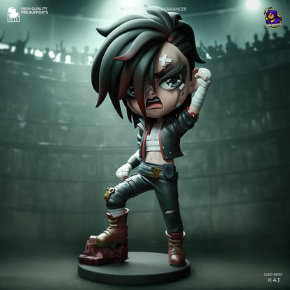 Chibi Victorious Brawler | Resin Garage Kit Sculpture Anime Video Game Fan Art Statue | Bulkamancer Sculpts
