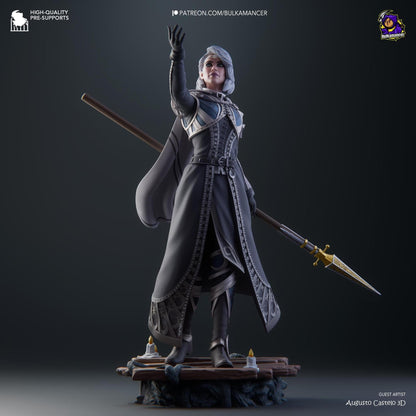 Moon Cleric | Resin Garage Kit Sculpture Anime Video Game Fan Art Statue | Bulkamancer Sculpts