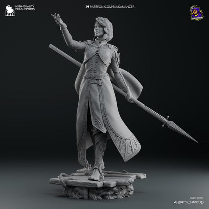 Moon Cleric | Resin Garage Kit Sculpture Anime Video Game Fan Art Statue | Bulkamancer Sculpts