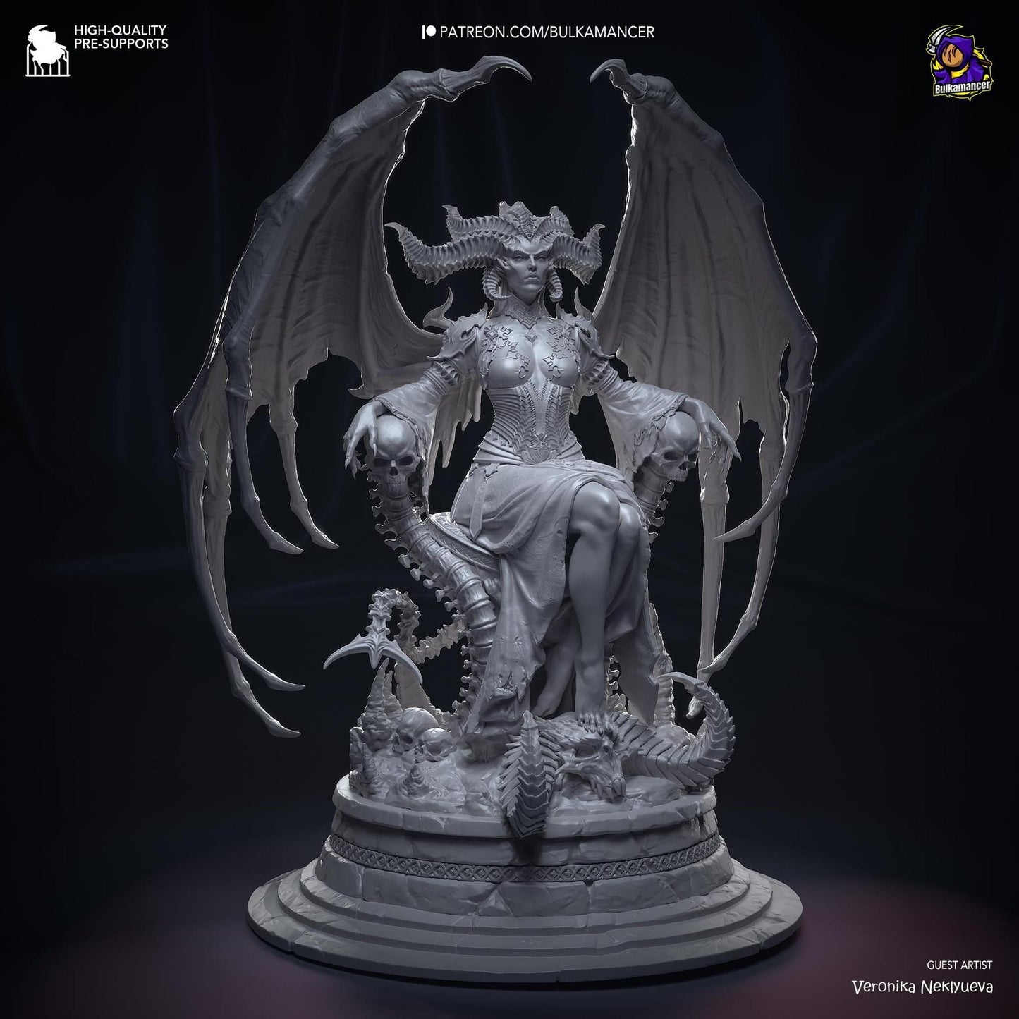 Mother of Demons | Resin Garage Kit Sculpture Anime Video Game Fan Art Statue | Bulkamancer Sculpts