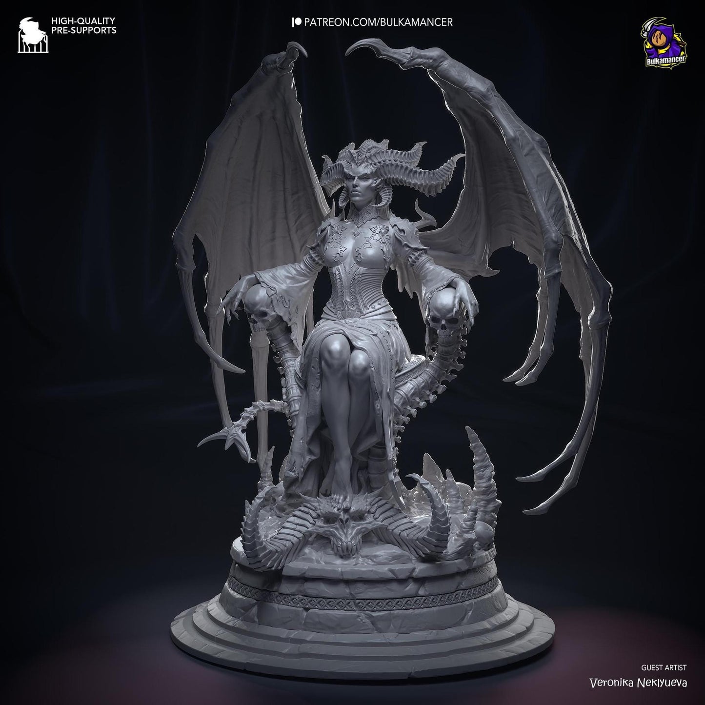 Mother of Demons | Resin Garage Kit Sculpture Anime Video Game Fan Art Statue | Bulkamancer Sculpts