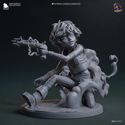 Mute Sidekick | 3D Print Garage Kit Anime Fan Art Statue | Bulkamancer Sculpts