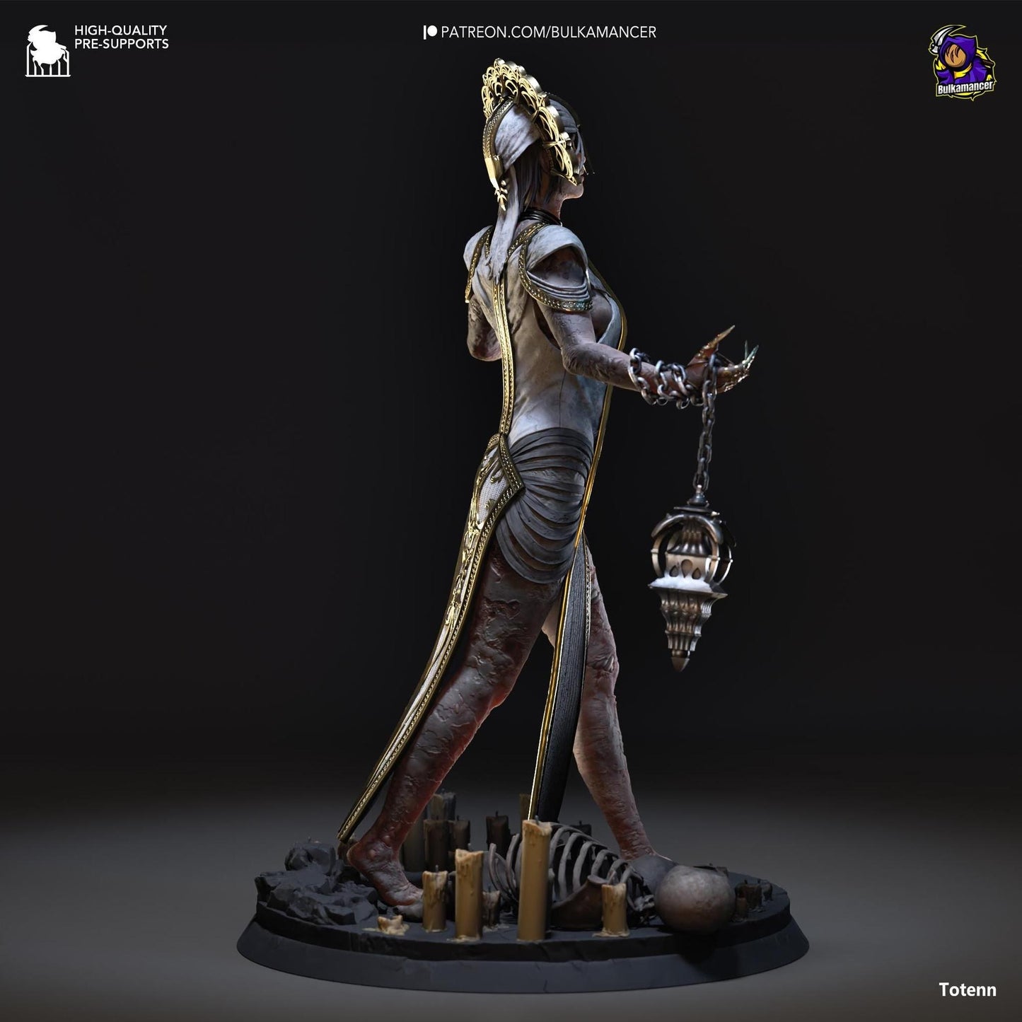 Plagued Priestess of Babylon | Resin Garage Kit Sculpture Anime Video Game Fan Art Statue | Bulkamancer Sculpts